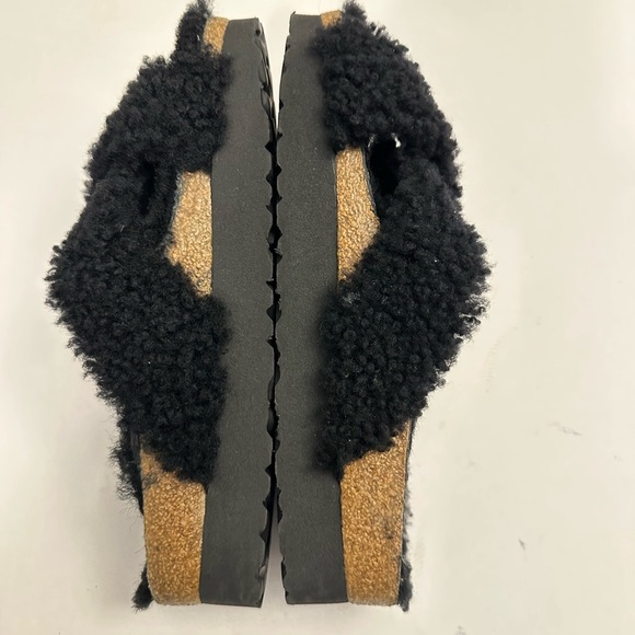 Birkenstock Papillio Daytona Shearling Teddy Platform Two-Strap Sandal Size 38 - Picture 5 of 12